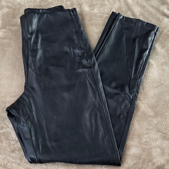 Old Navy Pants - Old Navy Black Faux Leather High-Rise Skinny Leggings